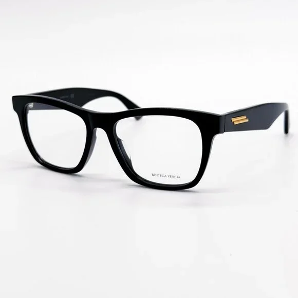 NEW BOTTEGA VENETA EYEGLASSES BV1120OA 001 BLACK SQUARE WOMEN EYEWEAR
